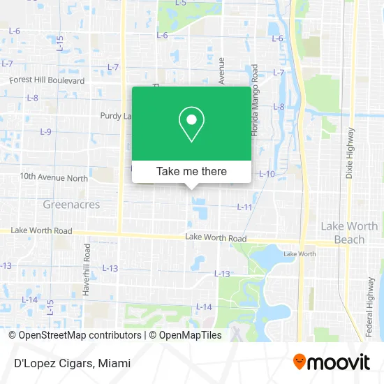 D'Lopez Cigars map