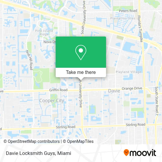 Davie Locksmith Guys map