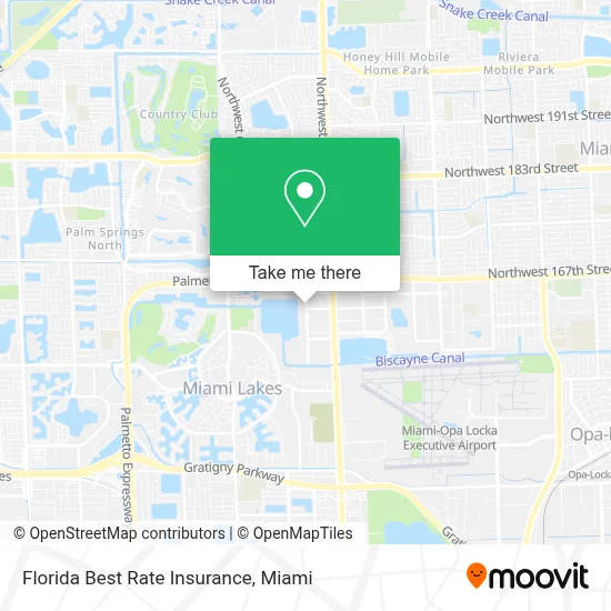 Florida Best Rate Insurance map