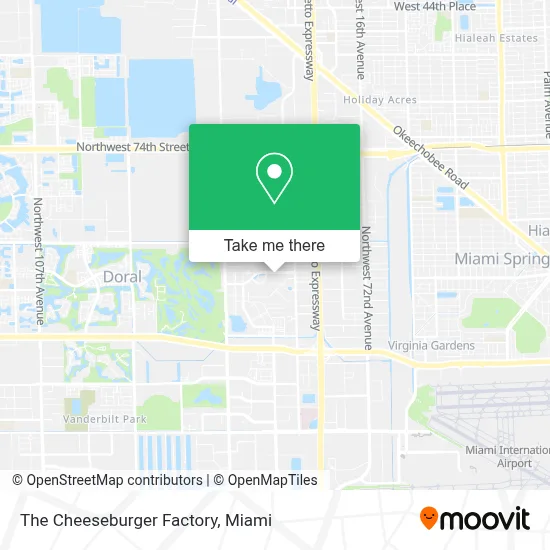 The Cheeseburger Factory map