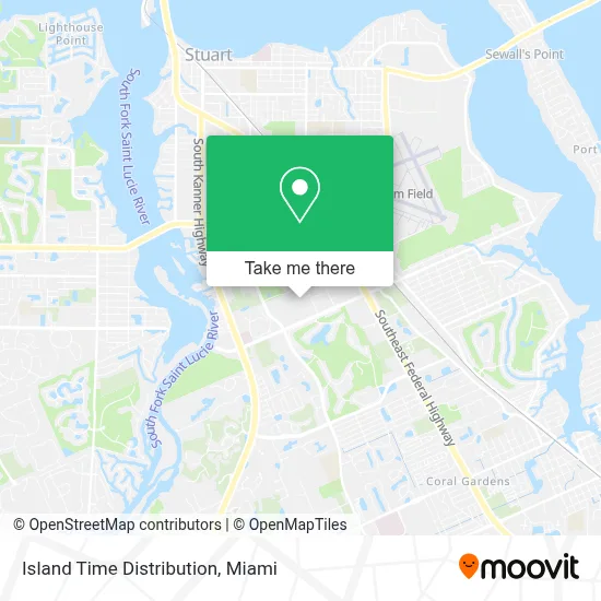 Island Time Distribution map