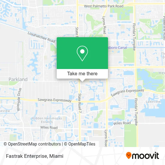 Fastrak Enterprise map