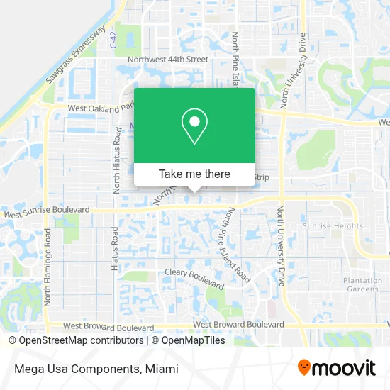 Mega Usa Components map