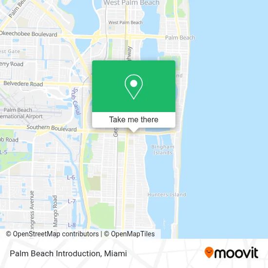 Palm Beach Introduction map