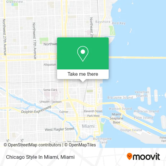 Chicago Style In Miami map