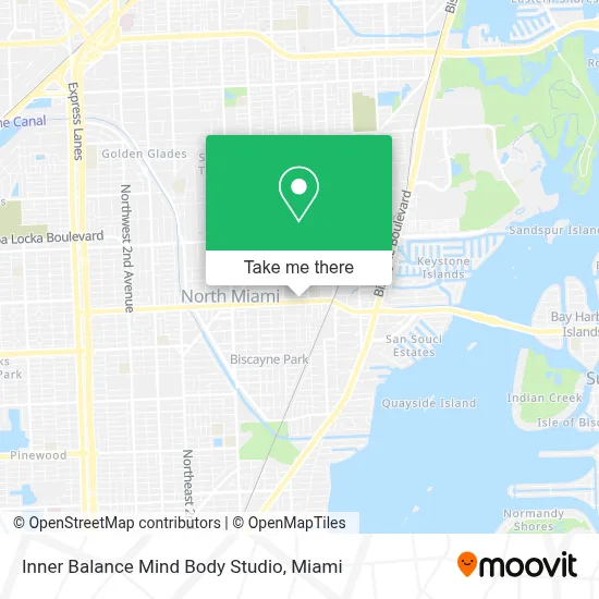 Inner Balance Mind Body Studio map