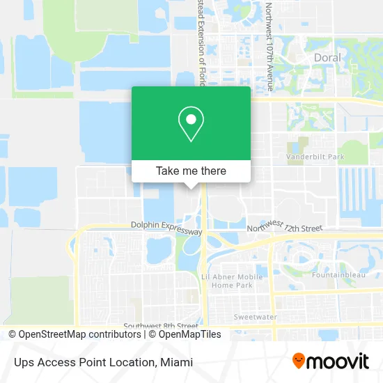 Ups Access Point Location map