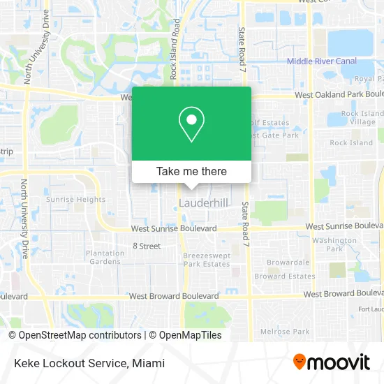 Keke Lockout Service map