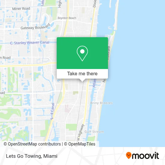 Lets Go Towing map