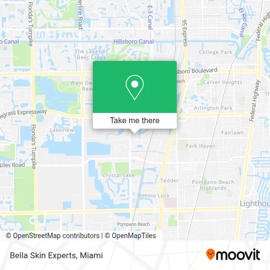 Bella Skin Experts map