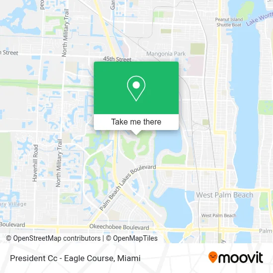 President Cc - Eagle Course map