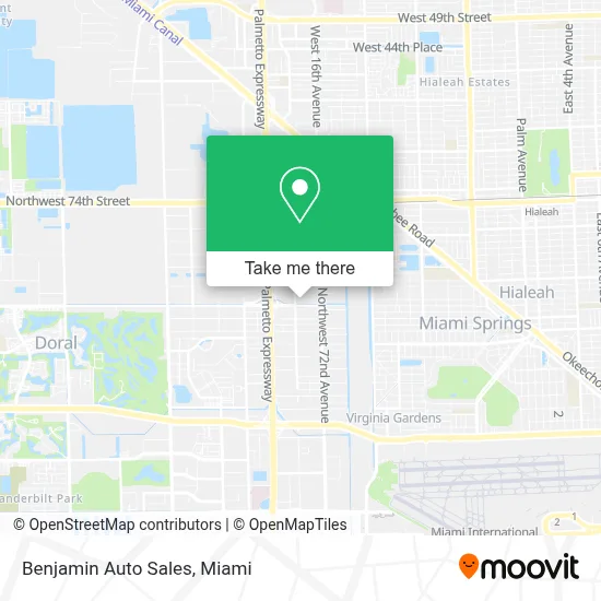 Benjamin Auto Sales map