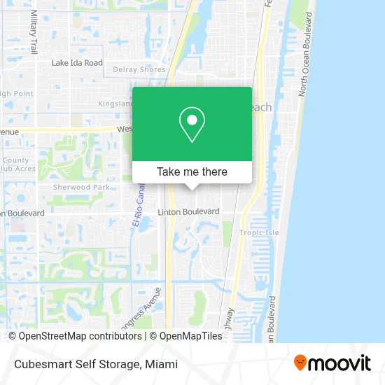 Cubesmart Self Storage map