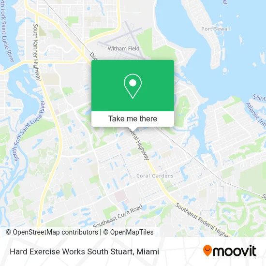 Hard Exercise Works South Stuart map