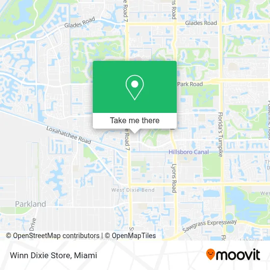 Winn Dixie Store map