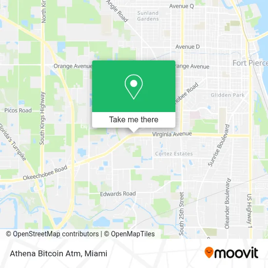 Athena Bitcoin Atm map