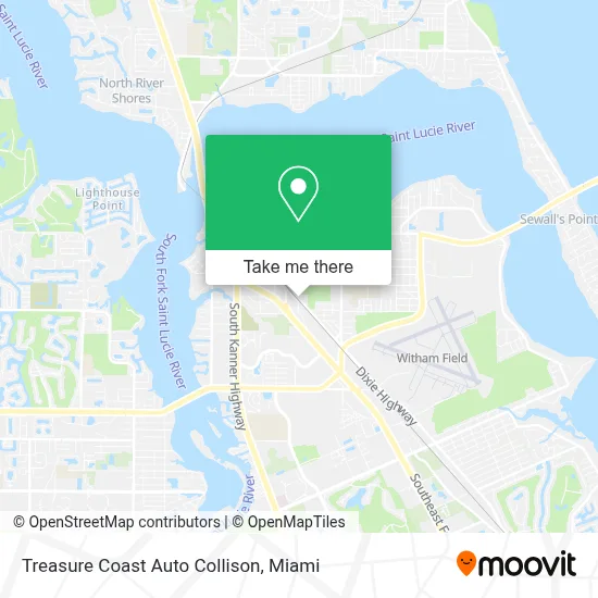 Treasure Coast Auto Collison map