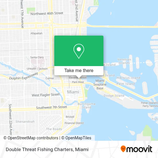 Double Threat Fishing Charters map