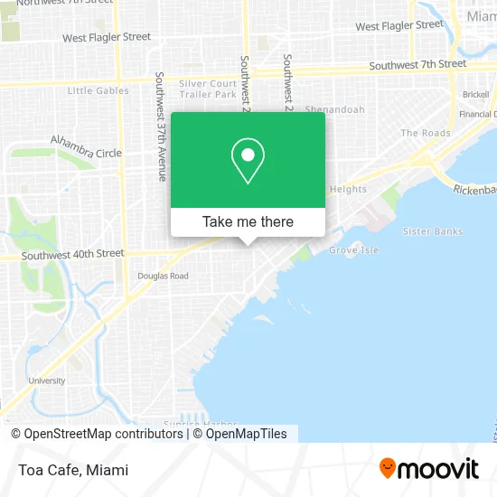 Toa Cafe map