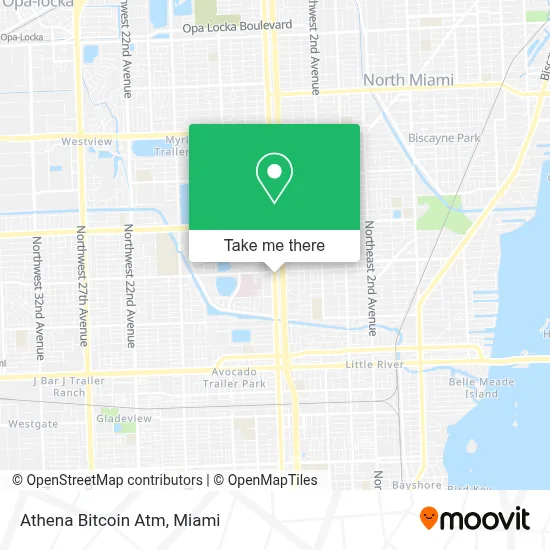 Athena Bitcoin Atm map
