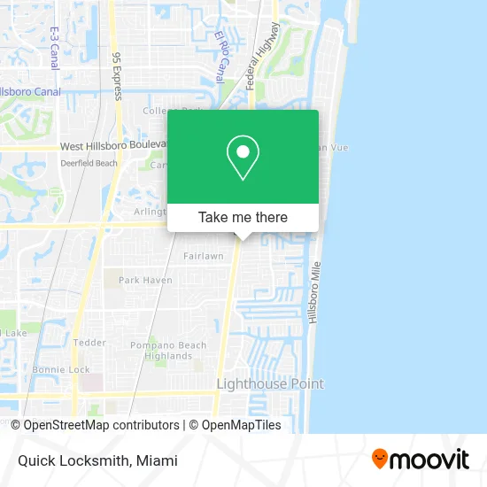 Quick Locksmith map