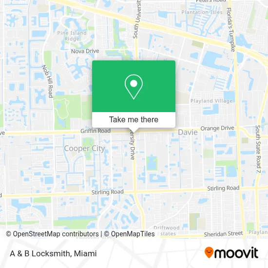 A & B Locksmith map