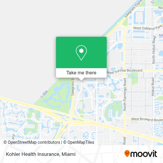 Kohler Health Insurance map