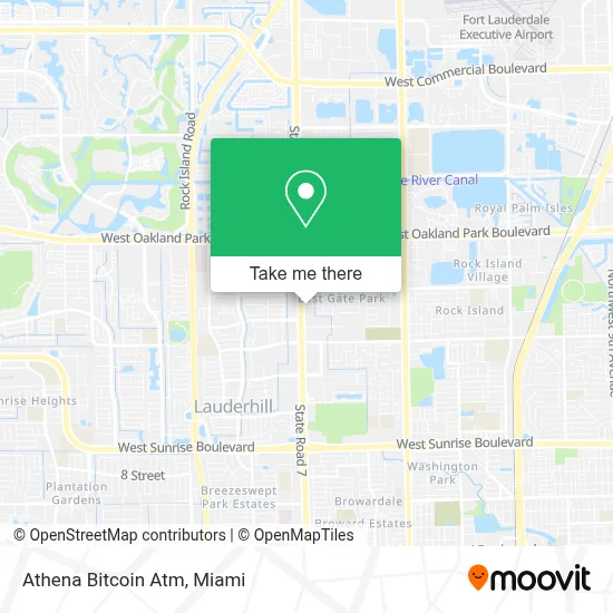 Athena Bitcoin Atm map