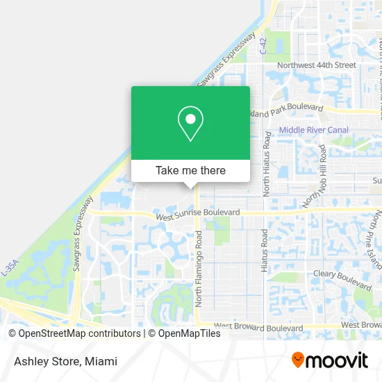 Ashley Store map