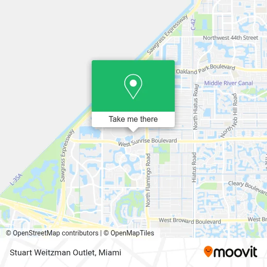 Stuart Weitzman Outlet map