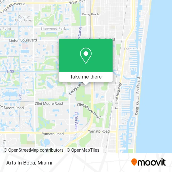 Arts In Boca map