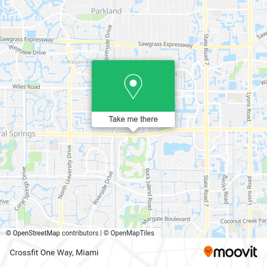Crossfit One Way map
