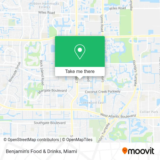 Benjamin's Food & Drinks map