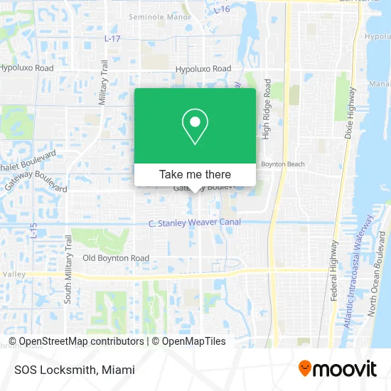 Sos Locksmith map