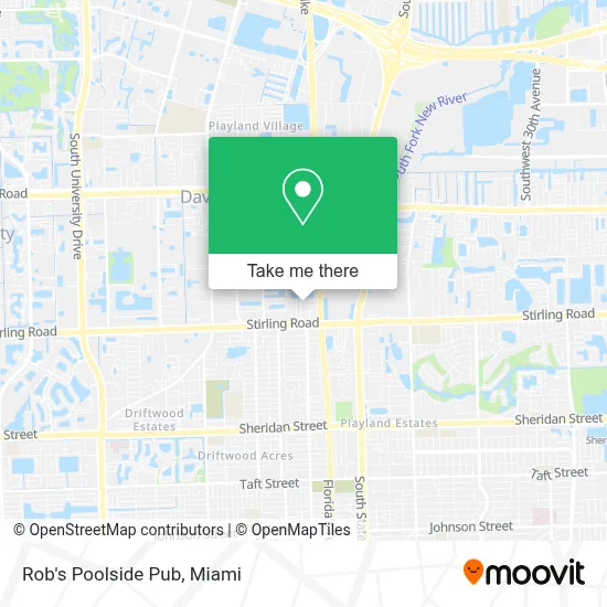 Rob's Poolside Pub map