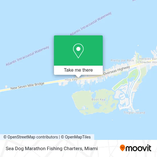 Sea Dog Marathon Fishing Charters map