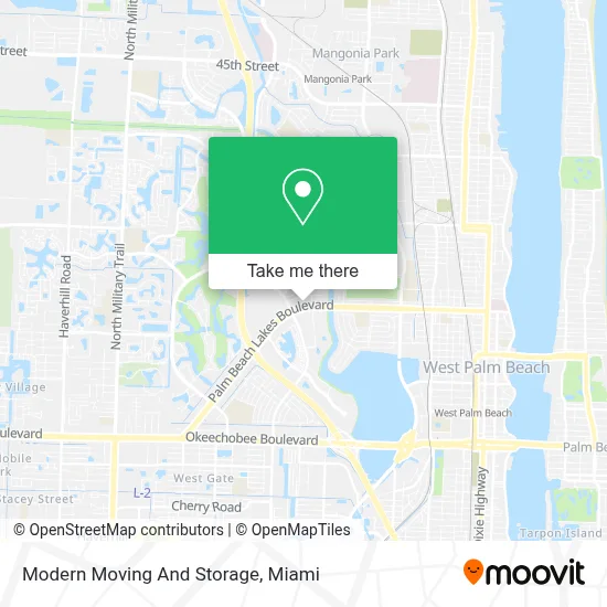 Modern Moving And Storage map