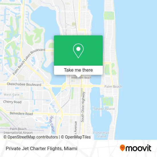 Private Jet Charter Flights map
