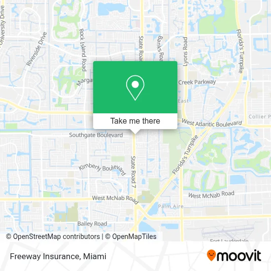 Freeway Insurance map