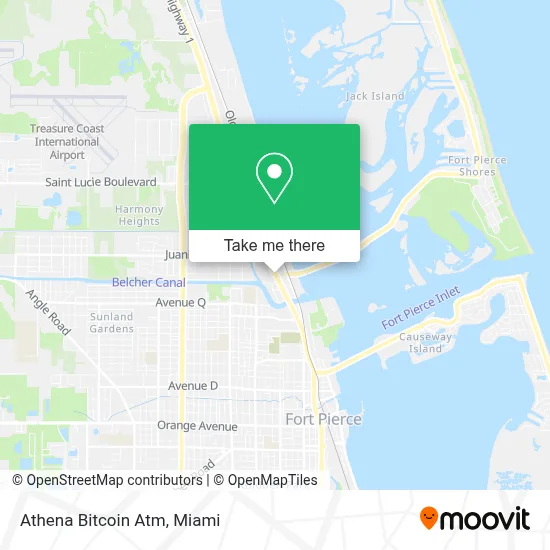 Athena Bitcoin Atm map