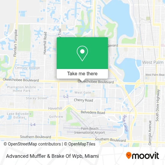 Advanced Muffler & Brake Of Wpb map