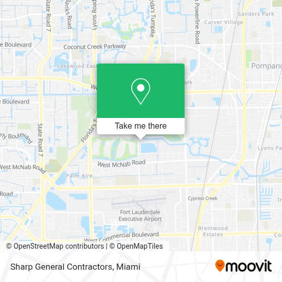 Sharp General Contractors map