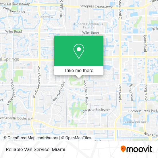 Reliable Van Service map