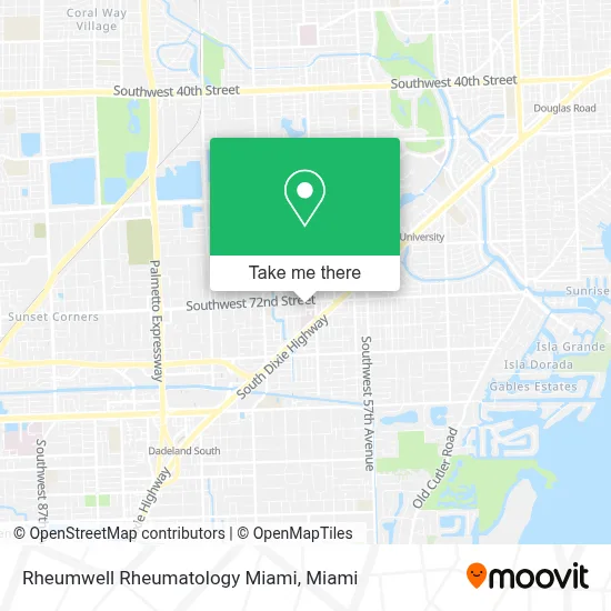 Rheumwell Rheumatology Miami map