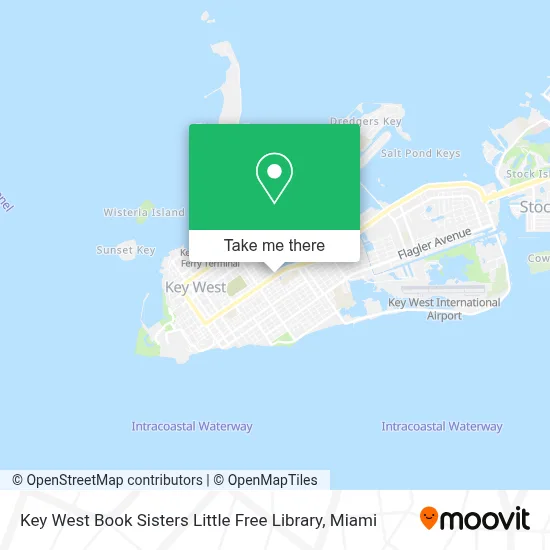 Key West Book Sisters Little Free Library map