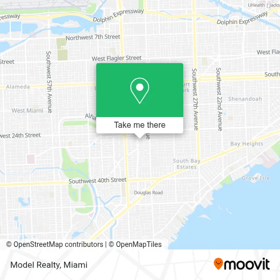 Model Realty map