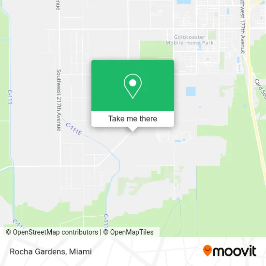 Rocha Gardens map