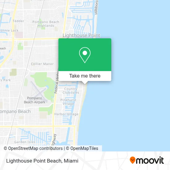 Lighthouse Point Beach map