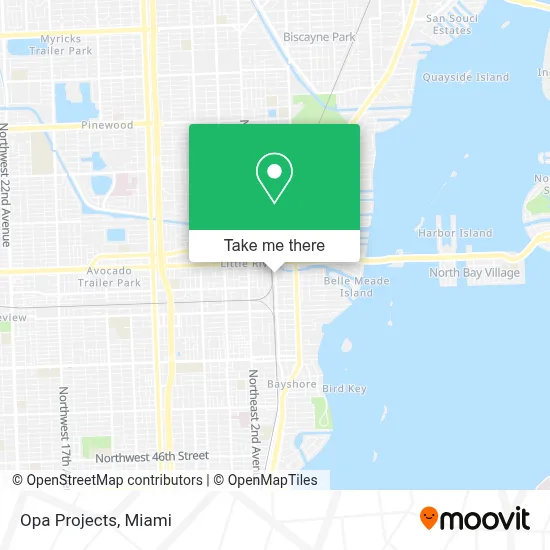 Opa Projects map