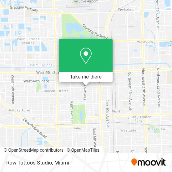 Raw Tattoos Studio map